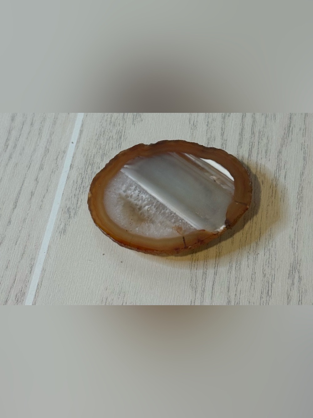 Vintage Agate Polished Stone Belt Buckle